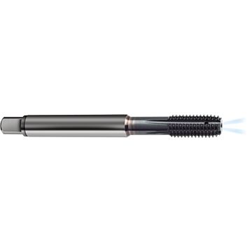 Fluteless machine taps for ISO metric threads
