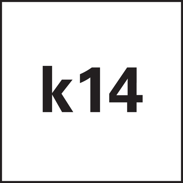 Tolerance on Ø: k14