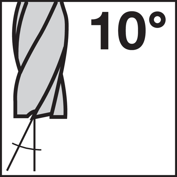 Helix angle: 10
